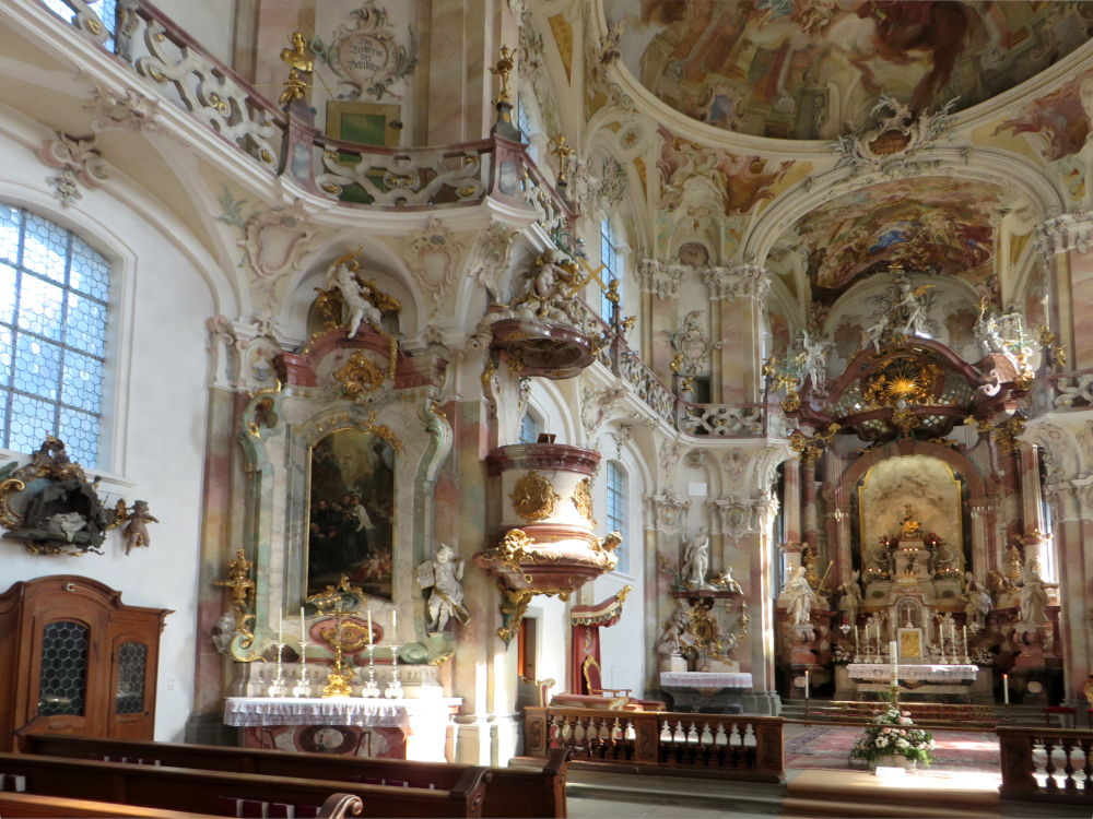 Wallfahrtskirche Birnau: Detail (27.7.2018; Foto: Meyerbröker)