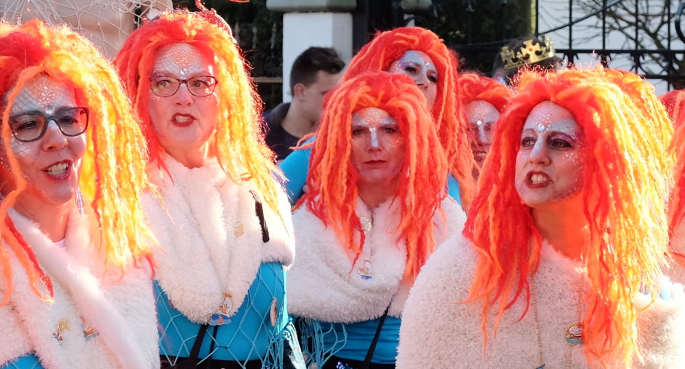 Karnevalsumzug 2019: Bunte Nixen (23.2.2019; Foto: Klare)