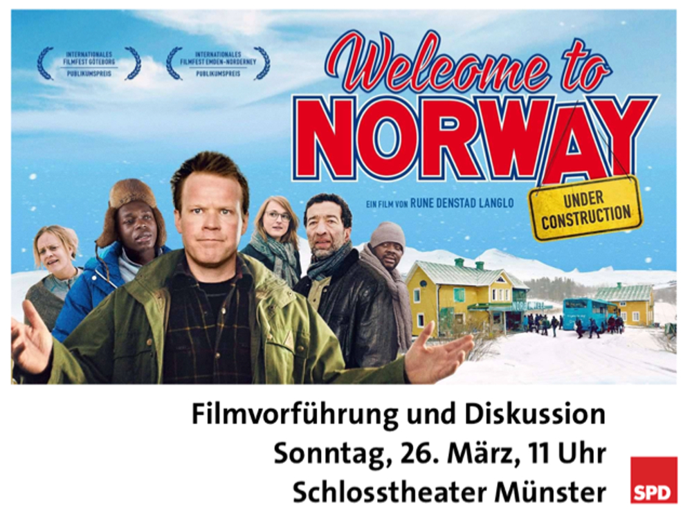 Welcome to Norway: Einladung der SPD zur Filmvorführung und Diskussion am 26.3.2017