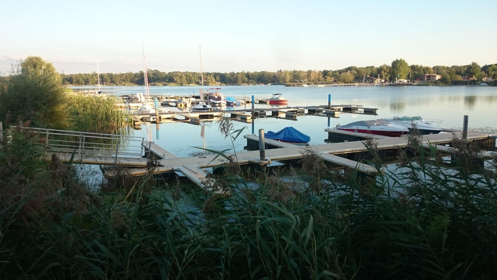 Am Ziel: Der Etang du Stock in Lothringen (Rhodes, 13.9.2019; Foto: Klare)