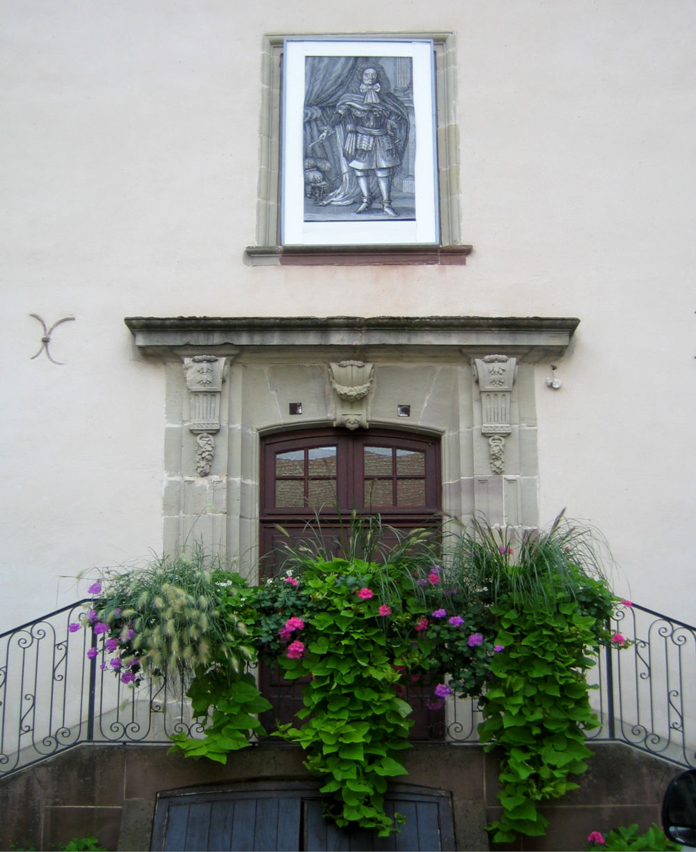 Schlossportal (Fénétrange, 16.9.2019; Foto: Klare)