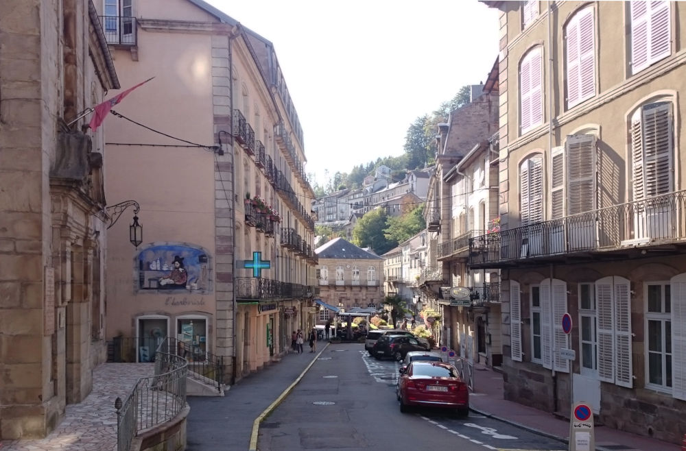 Rue Stanislas (Plombières-les-Bains, 21.9.2019; Foto: Klare)