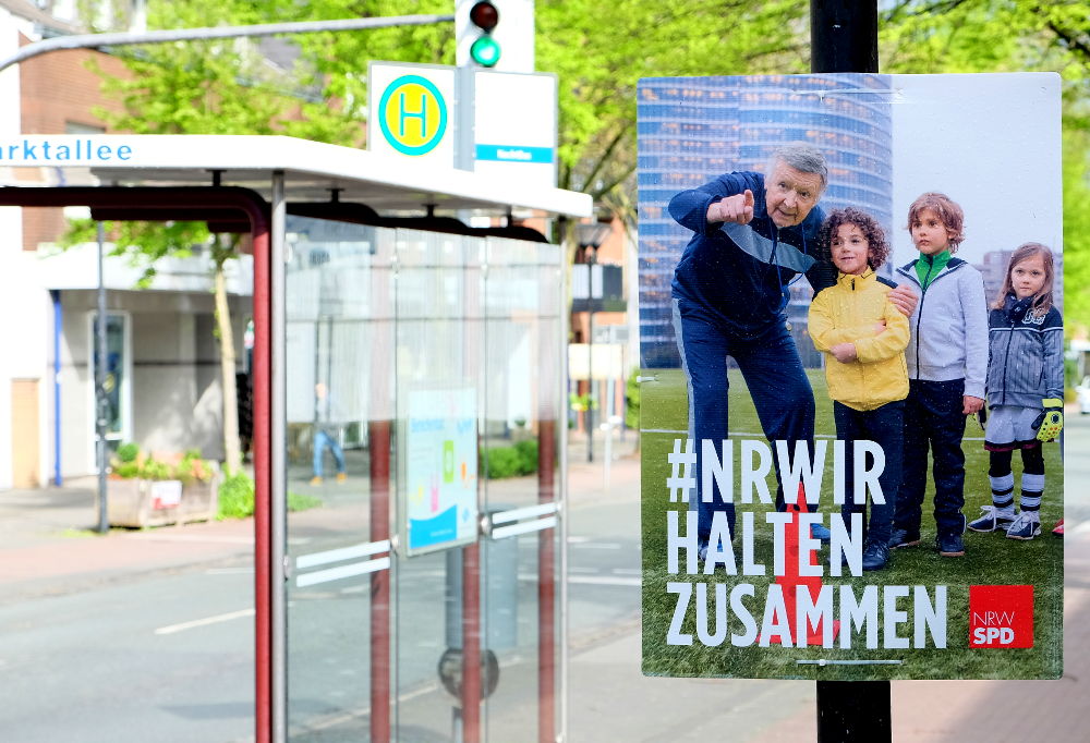 SPD-Plakat: "Zusammen" (17.4.2017; Foto: Klare)