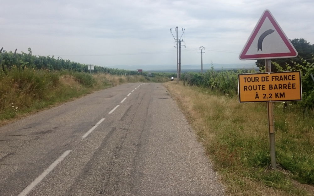 Auch an Itterswiller ist die Tour de France vorbei gezogen (11.7.2019; Foto: Klare)