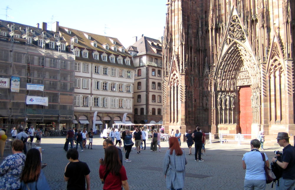 Münsterplatz (Straßburg, 11.7.2019; Foto: Klare)
