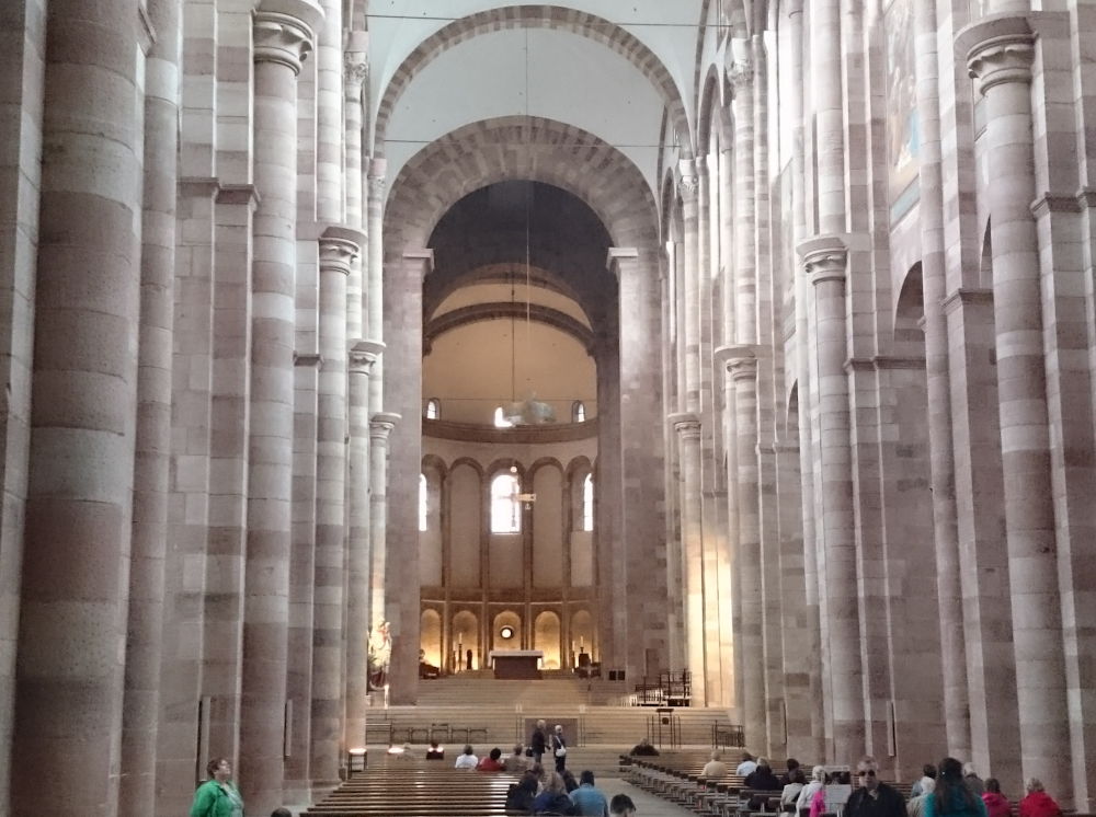 Marien- und Kaiserdom Speyer: Langhaus (14.7.2019; Foto: Klare)