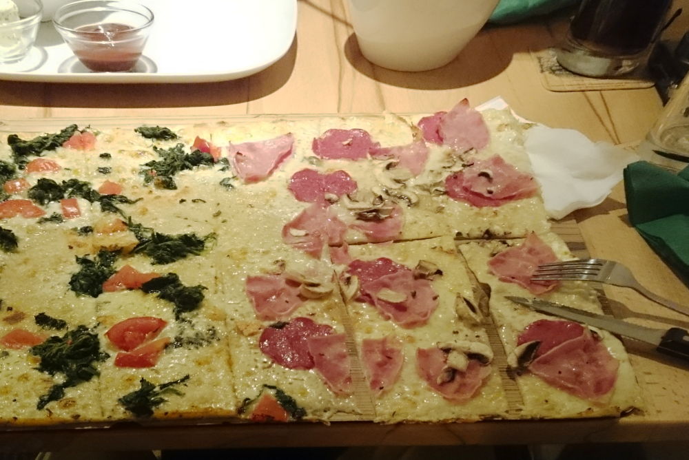 Flammkuchen (14.7.2019; Foto: Klare)