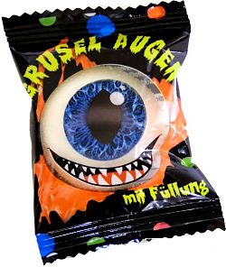 Chinesische "Grusel-Augen" beim Hiltruper Karnevalsumzug 2020 (15.2.2020; Foto: Klare)