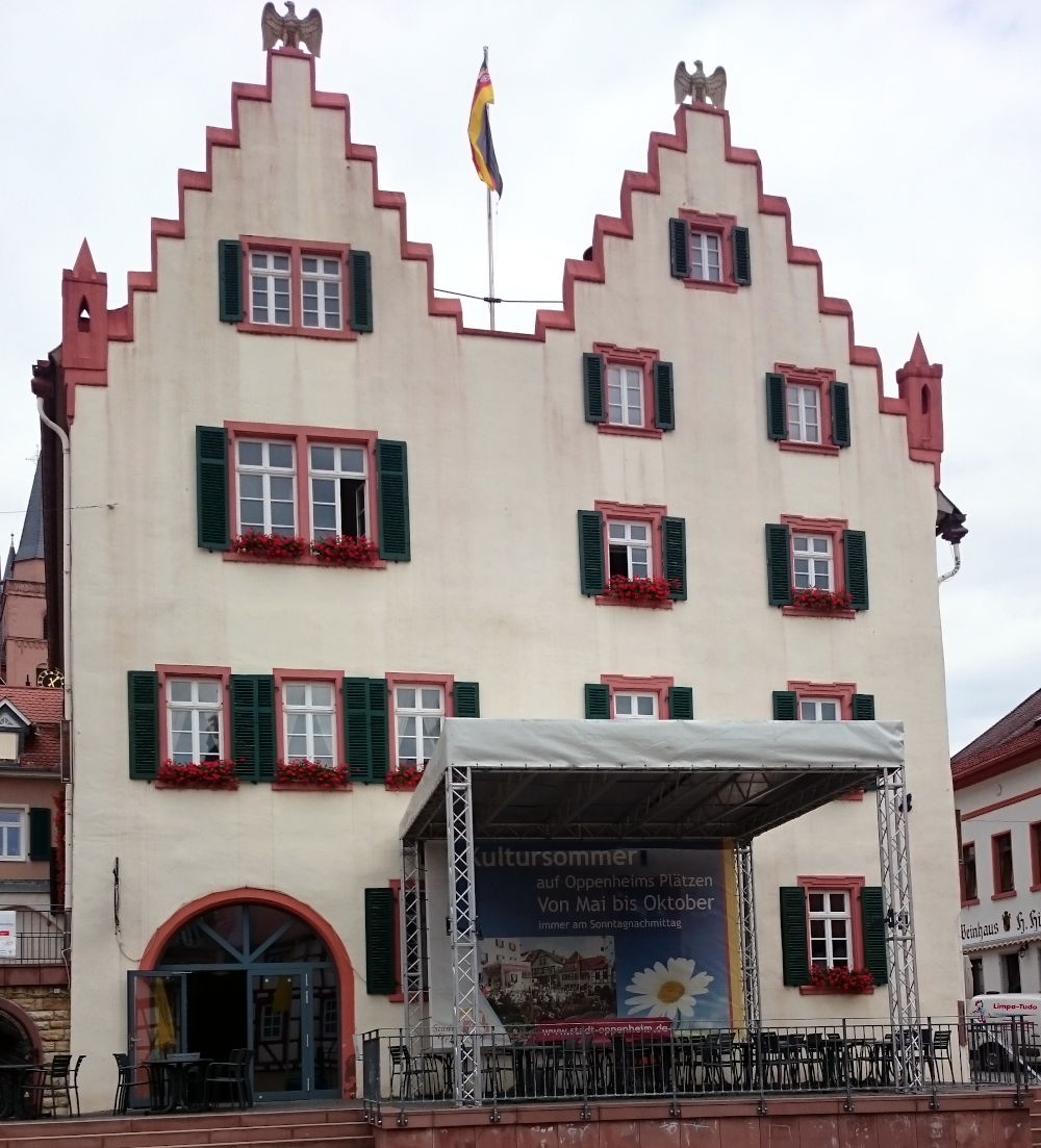 Rathaus Oppenheim (15.7.2019; Foto: Klare)