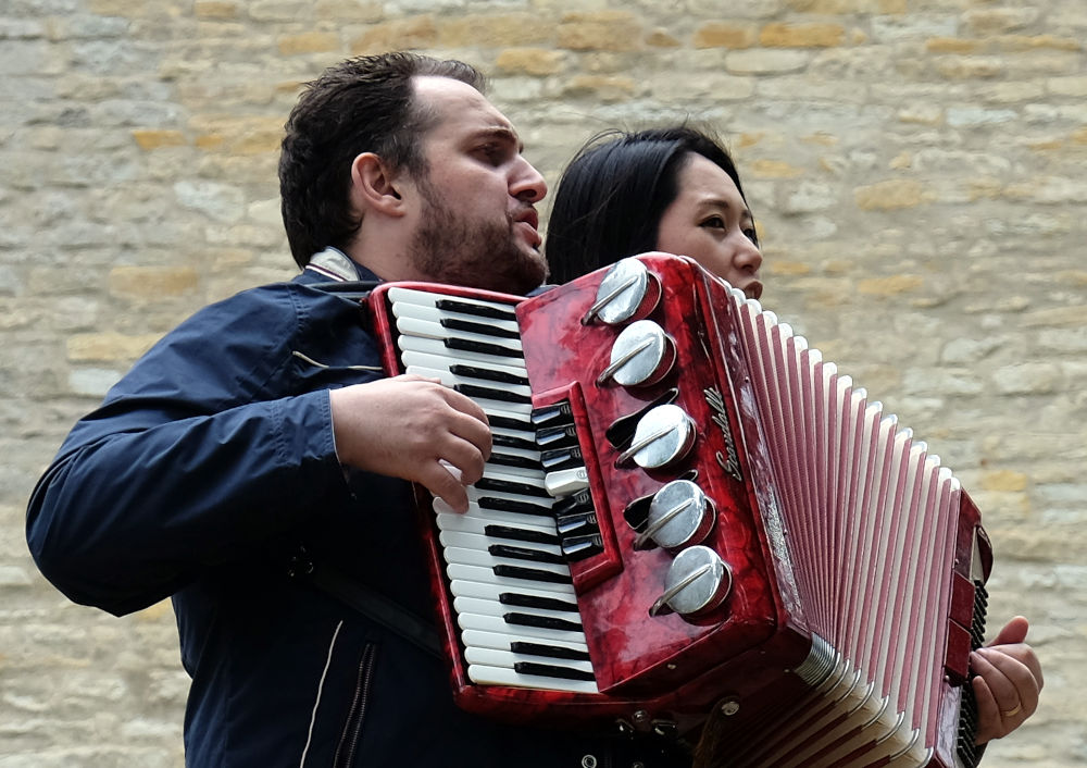 Sebastiano lo Medico und Makiko Tanaka (5.7.2020; Foto: Klare)