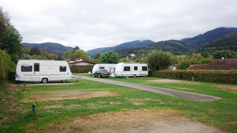 Nach dem Regen: Camping in Badenweiler (26.9.2020; Foto: Klare)