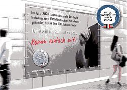 Postwurfkarte der Identitären, verteilt in Hiltrup am 24.10.2020