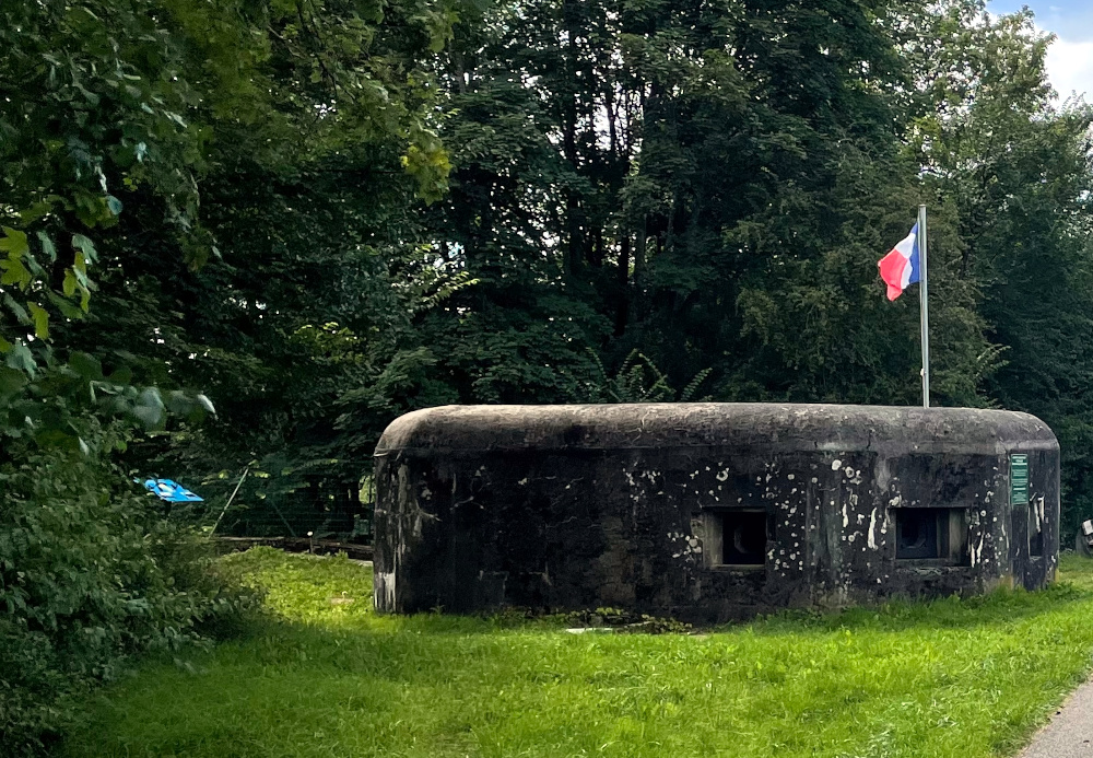 Bunker der Ligne Maginot aquatique bei Herbitzheim (8.8.2021; Foto: Henning Klare)