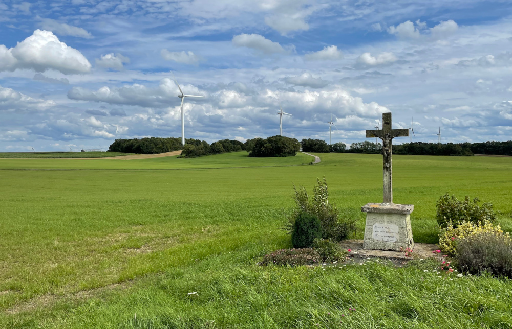 Wegekreuz vor Igney (9.8.2021; Foto: Henning Klare)