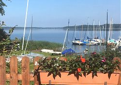 Naturcamping Buchholz, Bistro-Terrasse (8.9.2021; Foto: Henning Klare)