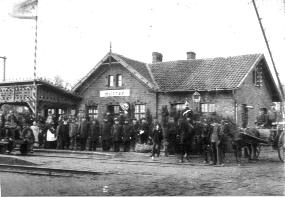 1898: Der Hiltruper Bahnhof feiert 50. Jubiläum