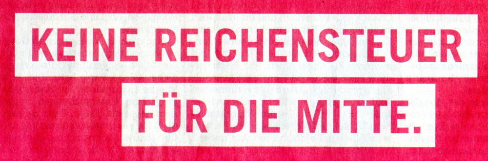 Anzeige der "Initiative Neue Soziale Marktwirtschaft" in der Süddeutschen Zeitung (28.6.2017; Ausschnitt)