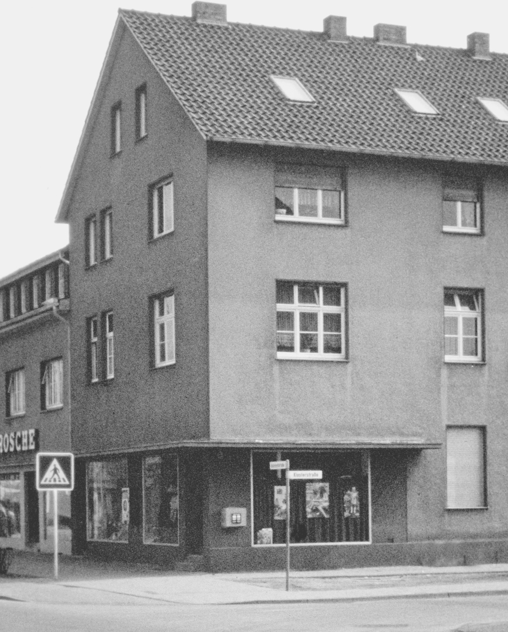 Neubau des Textilhauses Grosche, Hiltrup, Bahnhofstr. 32 (Foto: 1970)