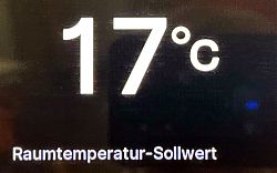 Blick in die Zukunft? Heiz-Display (Foto: Henning Klare)