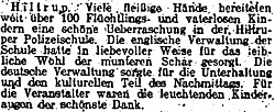 Kinderbetreuung in Hiltrup Weihnachten 1946 (Westfälische Nachrichten 31.12.1946)