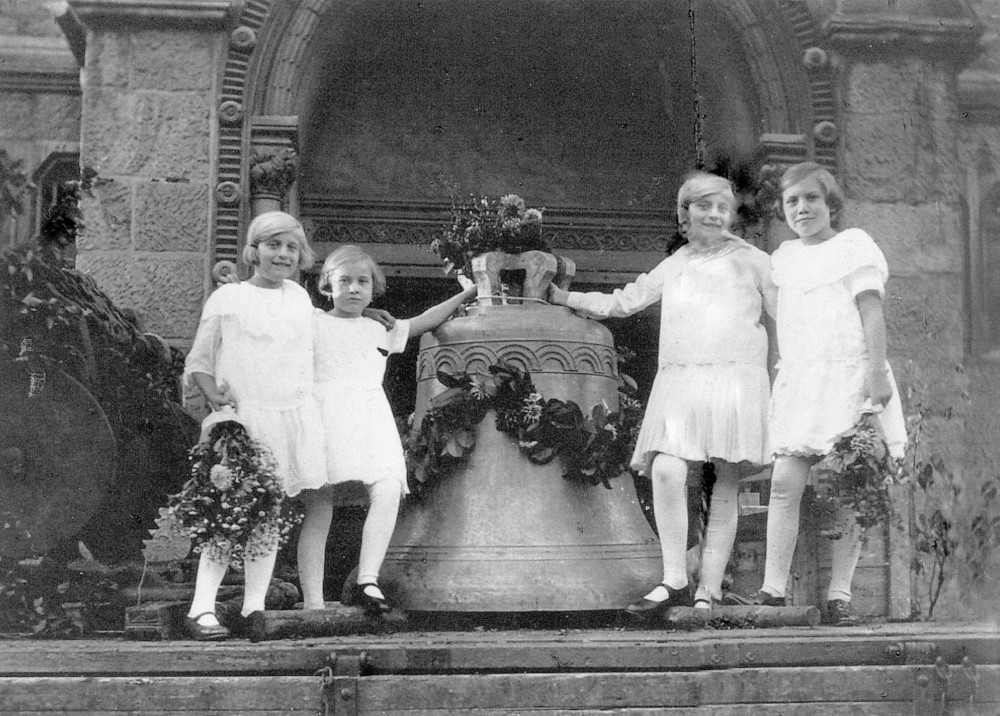 Weihe von 3 neuen Bronzeglocken für St. Clemens Hiltrup (6.9.1925; Foto: Hiltruper Museum)