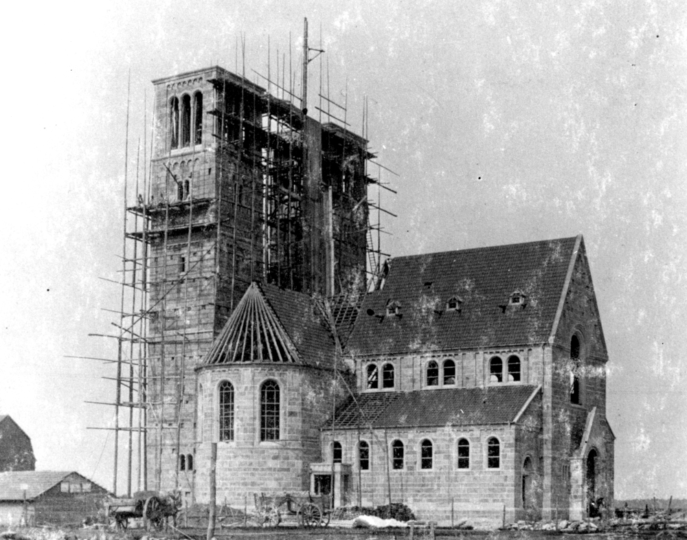 St. Clemens Hiltrup im Bau (1913; Foto: Hiltruper Museum)