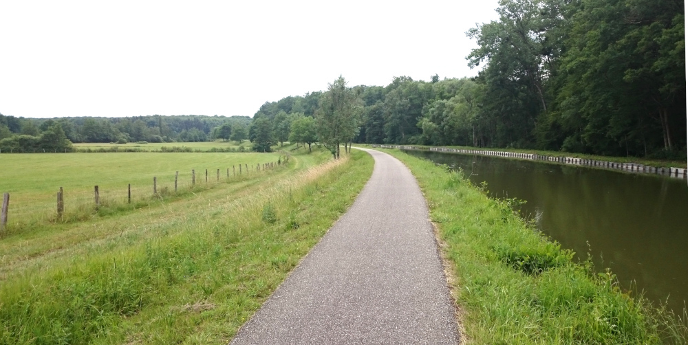 Canal des huillères de la Sarre vor Mittersheim (19.6.2015; Foto: Henning Klare)