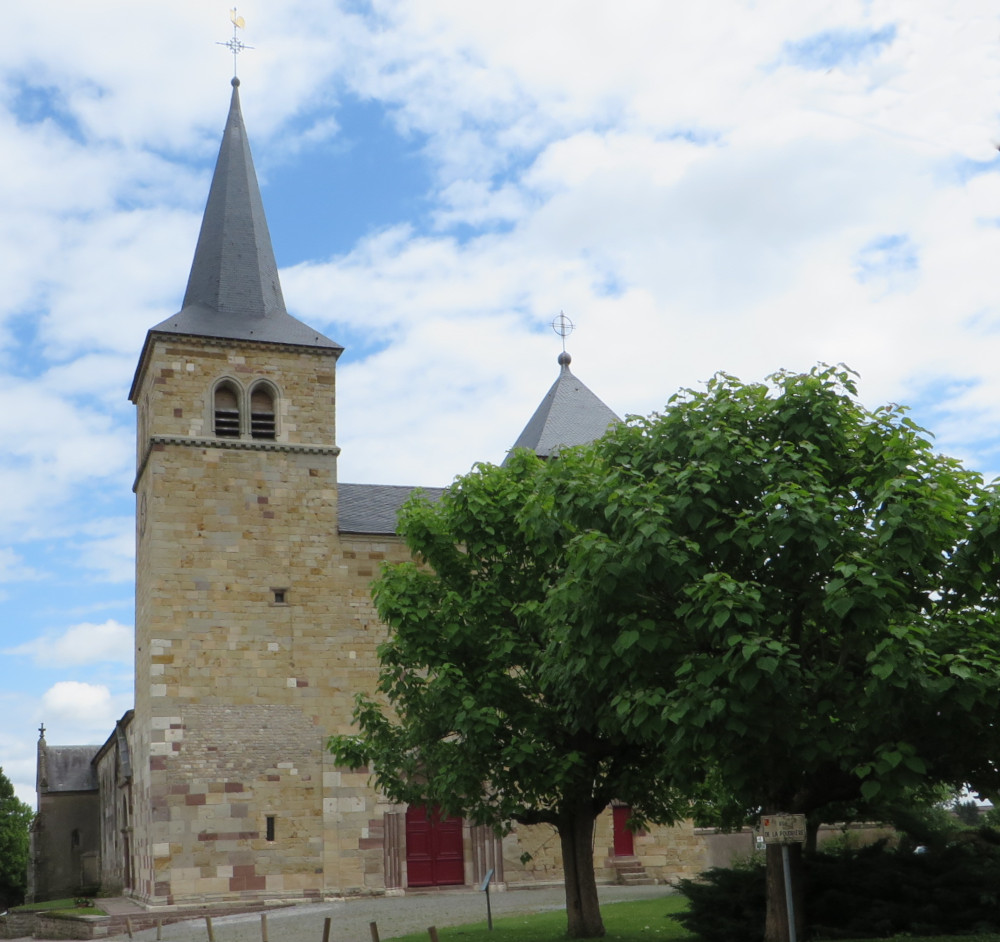 Marsal: Ehemalige Stiftskirche Saint-Léger (20.6.2015; Foto: Klaus Meyerbröker)