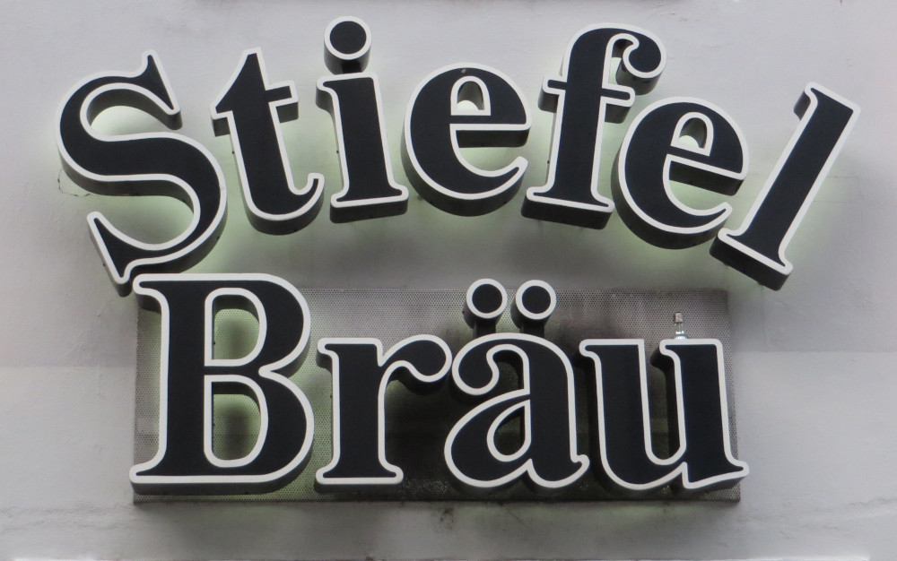 Saarbrücken: Stiefel-Bräu am St. Johanner Markt (18.6.2015; Foto: Klaus Meyerbröker)