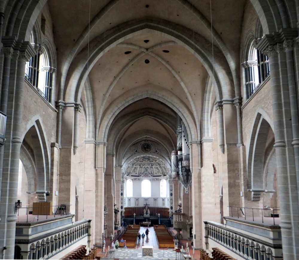 Hohe Domkirche St. Peter zu Trier: Blick zum Westchor (24.6.2015; Foto: Klaus Meyerbröker)