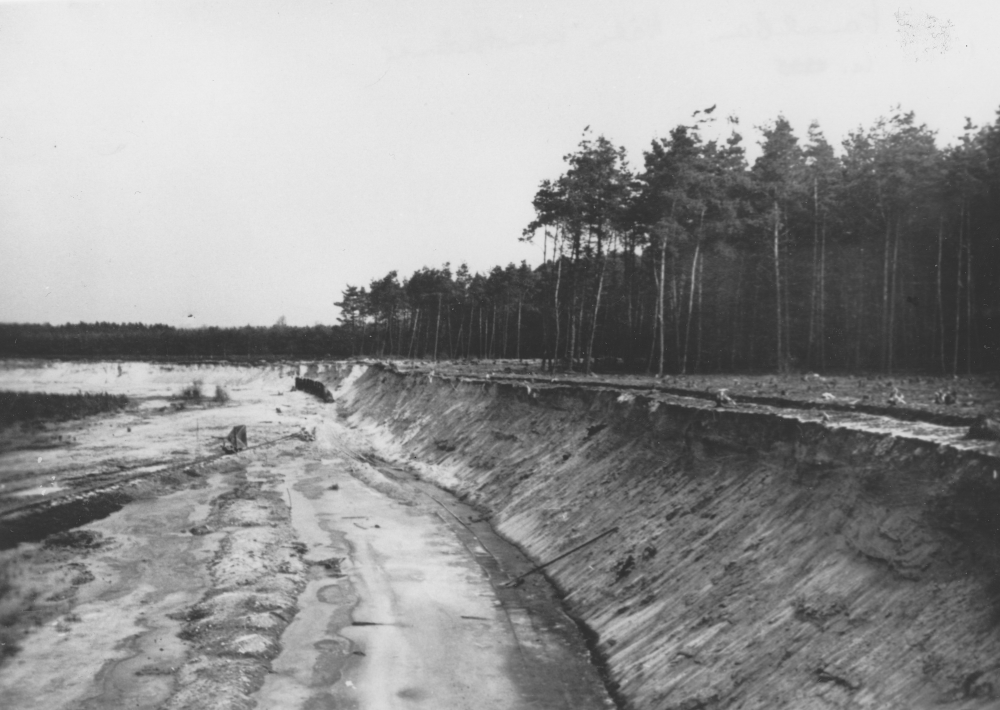 Hiltrup, Nähe Steiner See: Trockenes Kanalbett der II. Fahrt (um 1936; Foto: Hiltruper Museum)