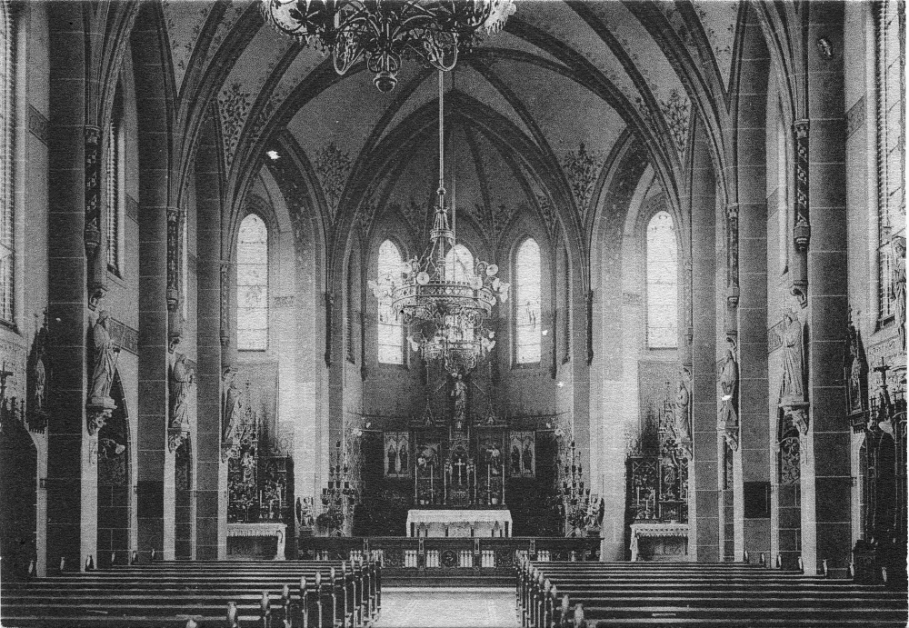 Kloster der „Missionare vom Heiligsten Herzen Jesu“ in Hiltrup: Kapelle (Foto 1898, Hiltruper Museum)