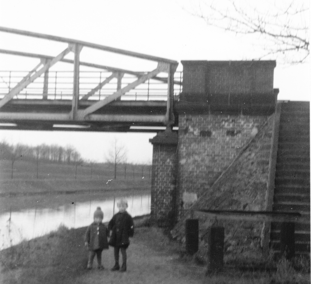 Westseite der ersten Prinzbrücke in Hiltrup (um 1930; Foto: Hiltruper Museum)