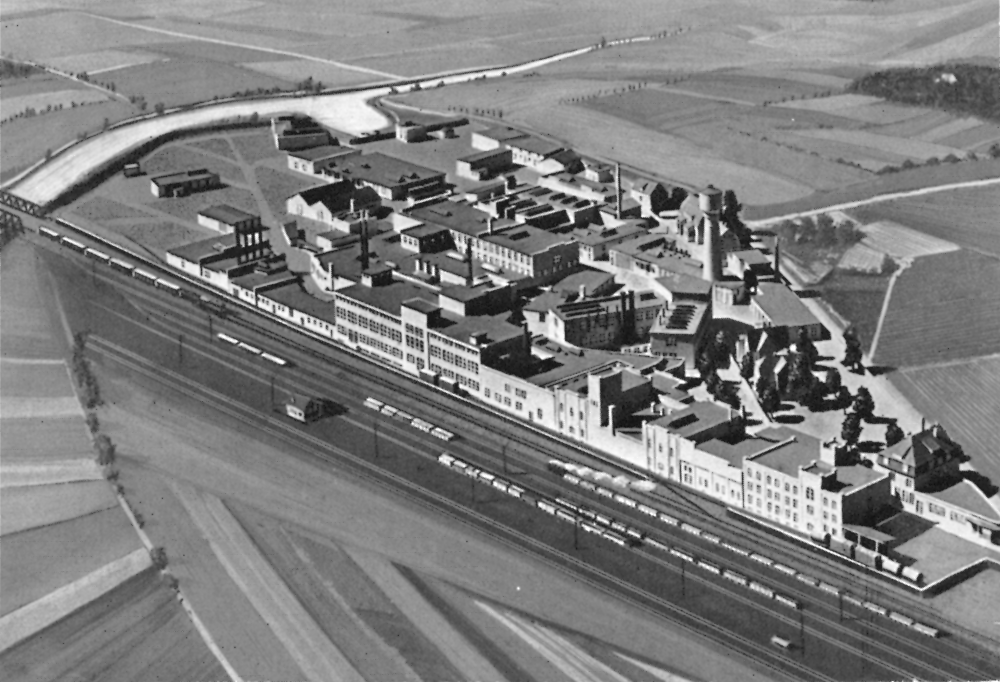 Glasuritwerk Hiltrup 1930 (Luftbild)