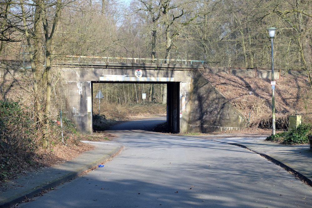 Bahnunterführung Hiltrup, Im Dahl (8.3.2024; Foto: Henning Klare)