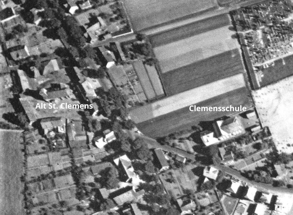 Hiltrup: Die alte Clemensschule im Jahr 1935 (Foto: Hiltruper Museum)