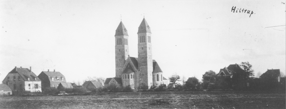 Hiltrup, St. Clemens, von Nordwesten gesehen (Foto: Adolf Lütke-Wentrup 1913; Hiltruper Museum, Bearbeitung: Henning Klare)