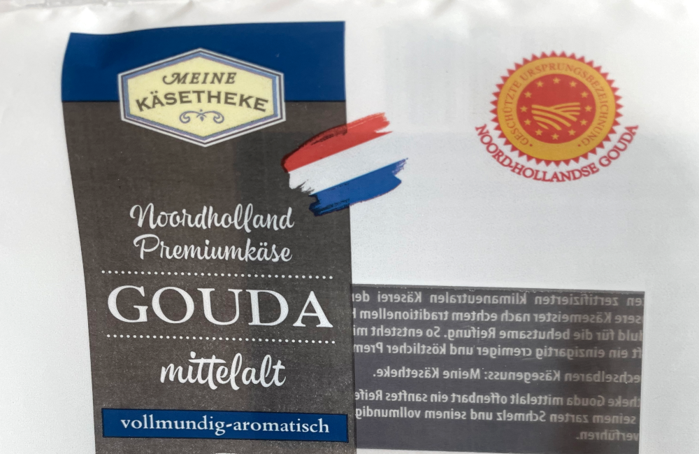 Aldis "Noordholland Premiumkäse" (10.7.2025; Foto: Henning Klare)