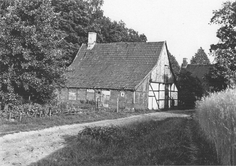 Gut Hülsebrock: Kötter Högemann (um 1930, Foto: Hiltruper Museum, Bearbeitung: Henning Klare)
