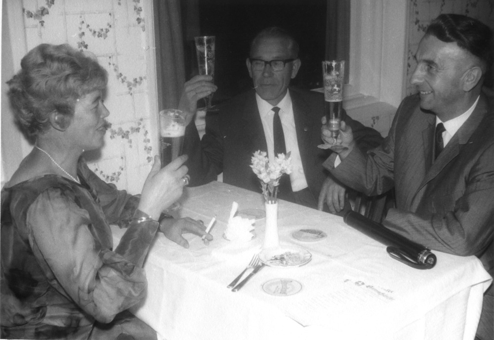 v.l. Marga Niedenführ, Karl Georges, Heinrich Schütte (7.9.1964)