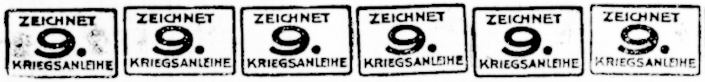 “Zeichnet 9. Kriegsanleihe“ (Münsterischer Anzeiger 29.9.1918, Bearbeitung: Henning Klare)