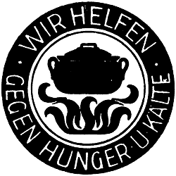 Plakette des Winterhilfswerks (Münsterischer Anzeiger 26.10.1933, Bearbeitung: Henning Klare)