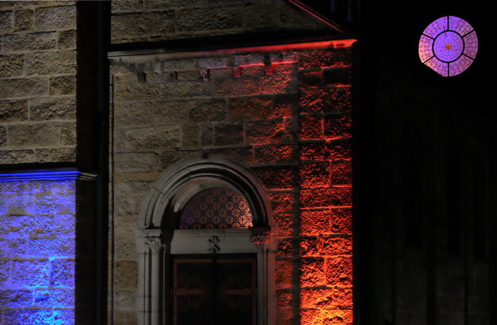 St. Clemens Hiltrup leuchtet (9.10.2026, Foto: Henning Klare)