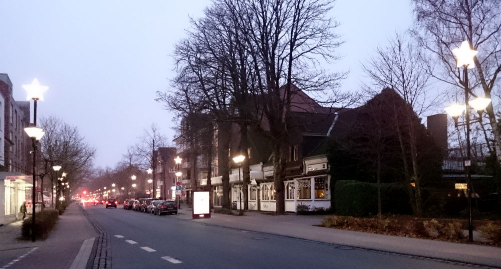 Der "tote" Abschnitt der Marktallee zwischen Bahnhof und Burgholz (2.12.2017; Foto: Klare)