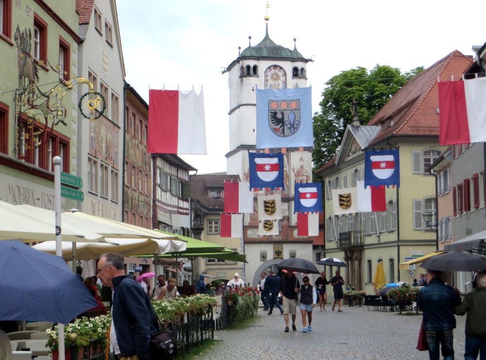 Wangen: Frauentor und Herrenstraße (21.7.2018; Foto: Meyerbröker)