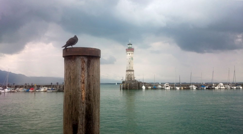 Lindau: Hafen mit Leuchtturm (22.7.2018; Foto: Klare)